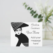 Advertisatie mode Designer Briefkaart (Staand voorkant)