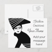 Advertisatie mode Designer Briefkaart (Voorkant / Achterkant)