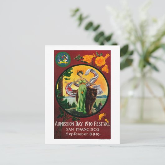 Advertisatie op de dag van toelating, Staatsfestiv Briefkaart (Staand voorkant)