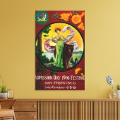 Advertisatie op de dag van toelating, Staatsfestiv Canvas Afdruk (Insitu (Woonkamer))