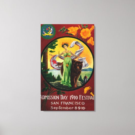 Advertisatie op de dag van toelating, Staatsfestiv Canvas Afdruk (Voorkant)