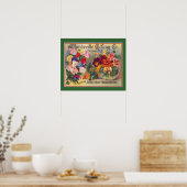 Advertisatie van  bloempitten poster (Keuken)