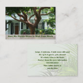 Advertisatie van de foto van huurbezit visitekaartje (Voorkant / Achterkant)