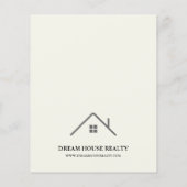 Advertisatie voor de introductie van onroerend goe flyer (Achterkant)