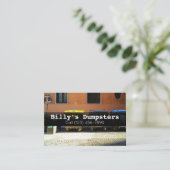 Advertise Dumpster Rental Services company Visitekaartje (Staand voorkant)