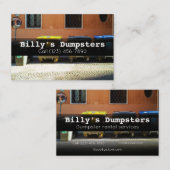 Advertise Dumpster Rental Services company Visitekaartje (Voorkant / Achterkant)
