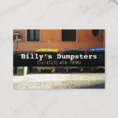 Advertise Dumpster Rental Services company Visitekaartje (Voorkant)