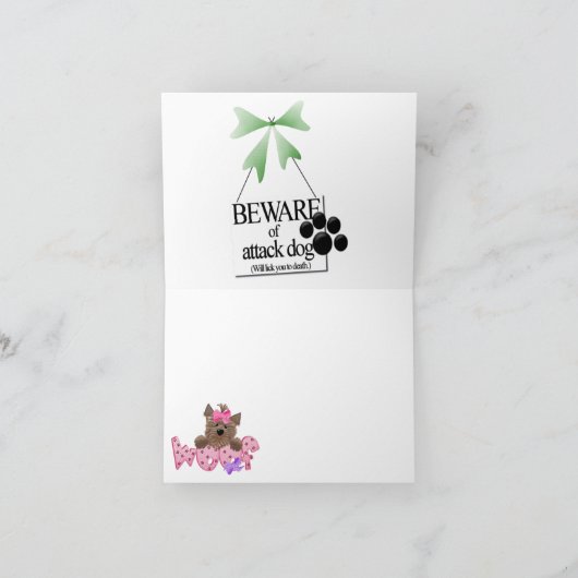 Advertisement Note Kaart (Binnen)