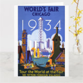 Advertisement van 1934 in de Chicago World Kaart (Gele Bloem)