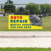 Advertisement van winkel voor reparatie van auto's spandoek (Insitu)