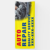 Advertisement van winkel voor reparatie van auto's spandoek (Verticaal)