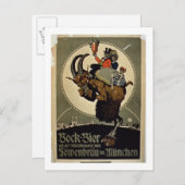 Advertisement voor Bock Beer uit Lowenbrau Brewer Briefkaart (Voorkant / Achterkant)