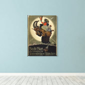 Advertisement voor Bock Beer uit Lowenbrau Brewer Canvas Afdruk (Insitu (Houten vloer))