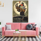 Advertisement voor Bock Beer uit Lowenbrau Brewer Canvas Afdruk (Insitu (Woonkamer))