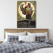 Advertisement voor Bock Beer uit Lowenbrau Brewer Canvas Afdruk (Insitu (Slaapkamer))