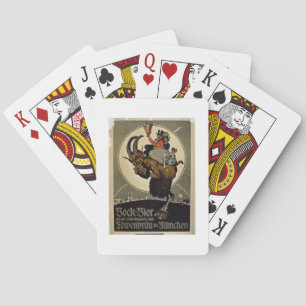 Advertisement voor Bock Beer uit Lowenbrau Brewer Speelkaarten