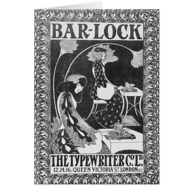 Advertisement voor borden-Lock-schrijfmachines, c. (Voorkant)