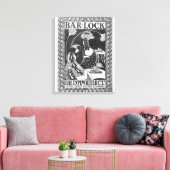 Advertisement voor borden-Lock-schrijfmachines, c. Canvas Afdruk (Insitu (Woonkamer))