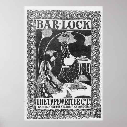 Advertisement voor borden-Lock-schrijfmachines, c. Poster (Voorkant)