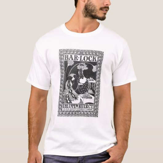Advertisement voor borden-Lock-schrijfmachines, c. T-shirt (Voorkant)