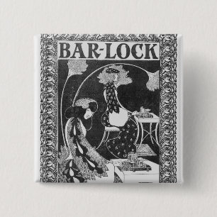 Advertisement voor borden-Lock-schrijfmachines, c. Vierkante Button 5,1 Cm