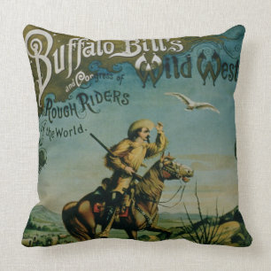 Advertisement voor 'Buffalo Bill's Wilde West and  Kussen