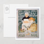 Advertisement voor Delhaize, Brothers en Co. op de Briefkaart (Voorkant / Achterkant)