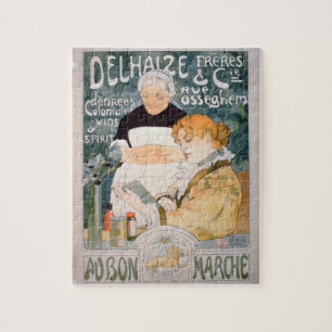 Advertisement voor Delhaize, Brothers en Co. op de Legpuzzel