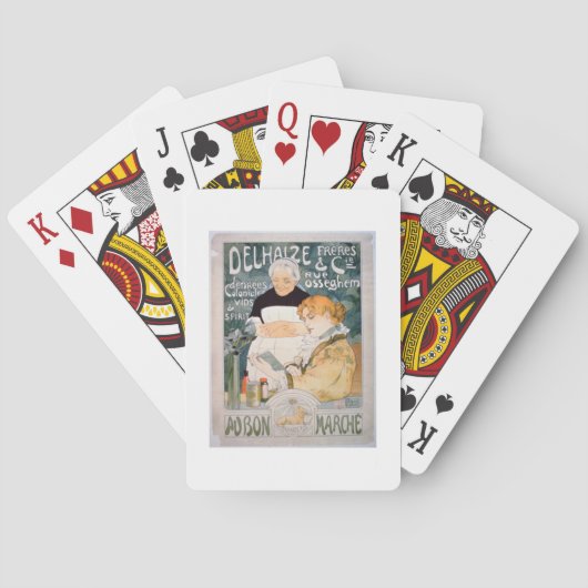 Advertisement voor Delhaize, Brothers en Co. op de Speelkaarten (Achterkant)