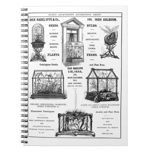 Advertisement voor "Dick Radclyffe & Co." Rustisch Notitieboek (Voorkant)