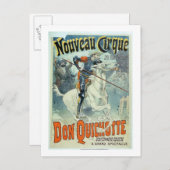 Advertisement voor "Don Quichot, New Circus", paar Briefkaart (Voorkant / Achterkant)