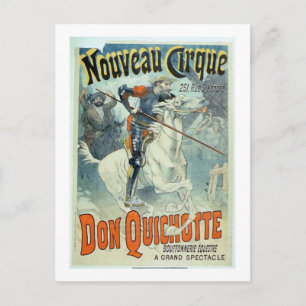 Advertisement voor "Don Quichot, New Circus", paar Briefkaart
