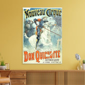 Advertisement voor "Don Quichot, New Circus", paar Canvas Afdruk (Insitu (Woonkamer))