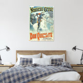 Advertisement voor "Don Quichot, New Circus", paar Canvas Afdruk (Insitu (Slaapkamer))