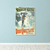 Advertisement voor "Don Quichot, New Circus", paar Canvas Afdruk (Insitu (Houten vloer))