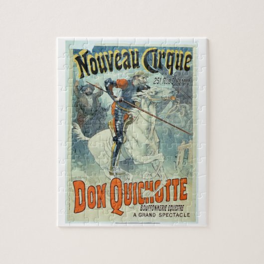 Advertisement voor "Don Quichot, New Circus", paar Legpuzzel (Verticaal)