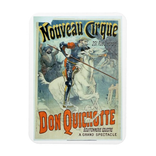 Advertisement voor "Don Quichot, New Circus", paar Magneet (Verticaal)