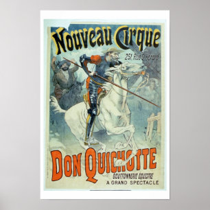 Advertisement voor "Don Quichot, New Circus", paar Poster