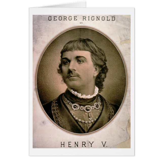 Advertisement voor "George Rignold als Henry V" (k (Voorkant)
