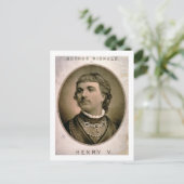 Advertisement voor "George Rignold als Henry V" (k Briefkaart (Staand voorkant)