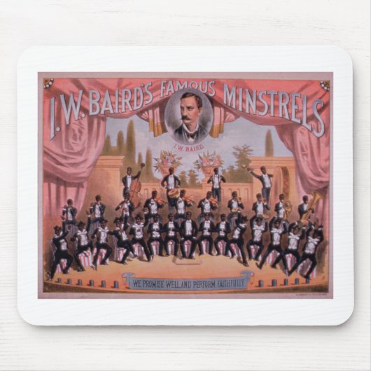 Advertisement voor 'I.W. Bairn's beroemde vaten Muismat (Voorkant)