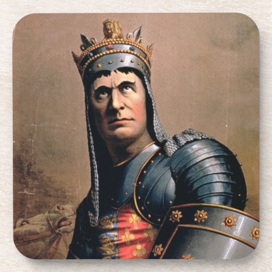 Advertisement voor "John McCullough as Richard III Onderzetter (Voorkant)