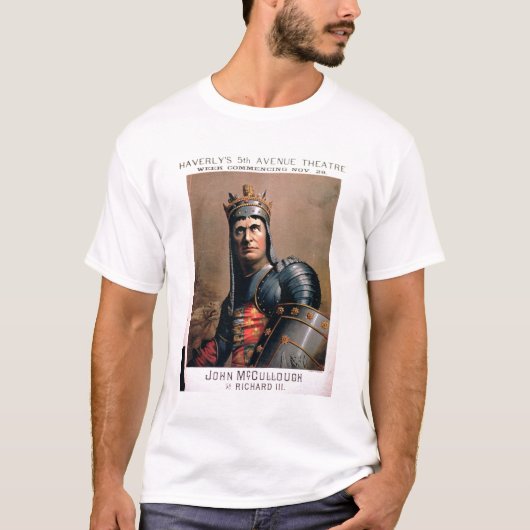 Advertisement voor "John McCullough as Richard III T-shirt (Voorkant)