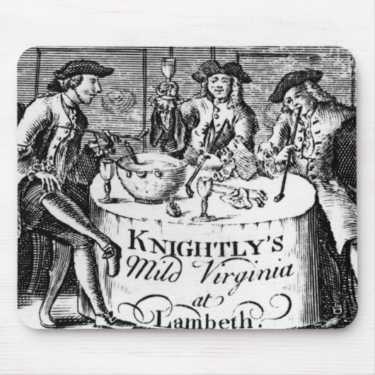 Advertisement voor 'Knightly's Mild Virginia Muismat (Voorkant)