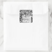 Advertisement voor 'Knightly's Mild Virginia Vierkante Sticker (Tas)