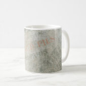 Advertisement voor oude en vervapte  papieren papi koffiemok (Voorkant rechts)