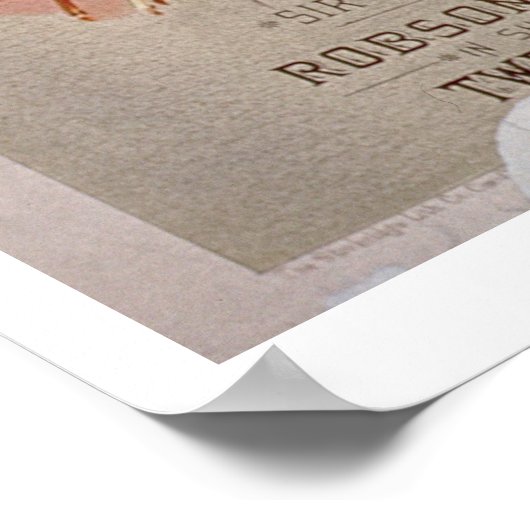 Advertisement voor Robson & Crane's 'Twaalfde nach Poster (Hoek)