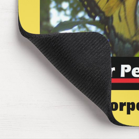 Advertisement Yellow Monarch Muismat (Hoek)