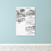 Advertisements for La Turbie Restaurant Canvas Afdruk (Insitu (Houten vloer))