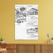 Advertisements for La Turbie Restaurant Canvas Afdruk (Insitu (Woonkamer))
